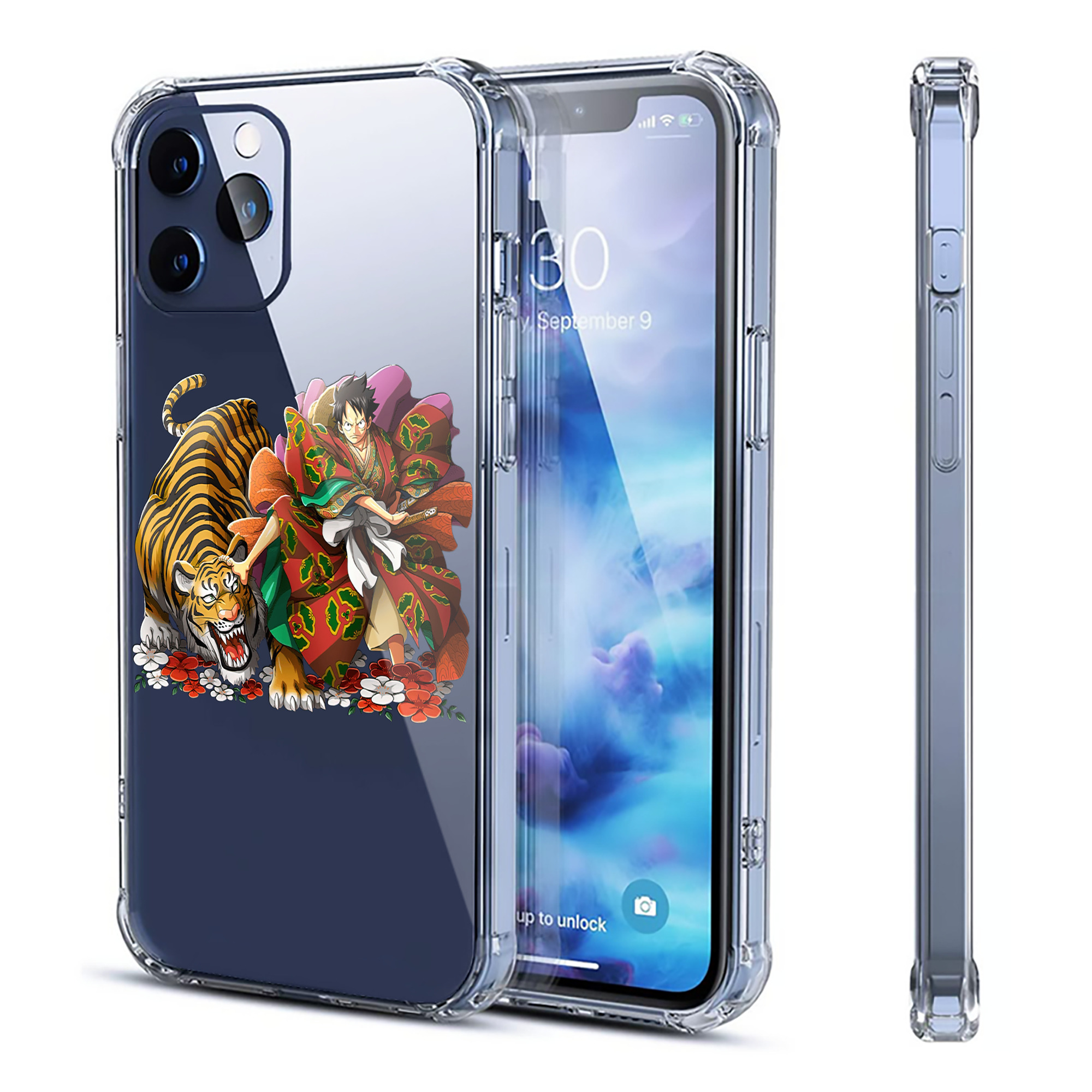 （画像用） ワンピース モンキー・D・ルフィ ONE PIECE Monkey D. Luffy 【iPhone 12シリーズ対応】透明スマホケース（クリアソフトケース）